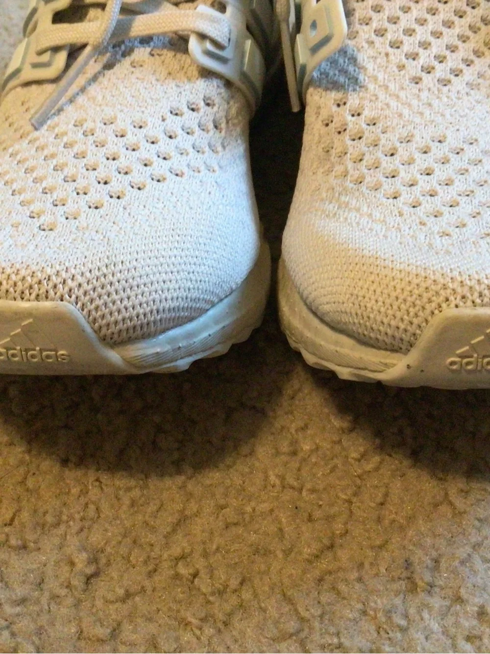 adidas Women’s Ultra Boost Athletic Shoes in Off-White/Grey